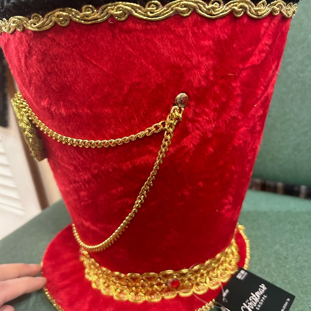 Christmas Decor Large red and gold nut cracker hats - Picture 3 of 6